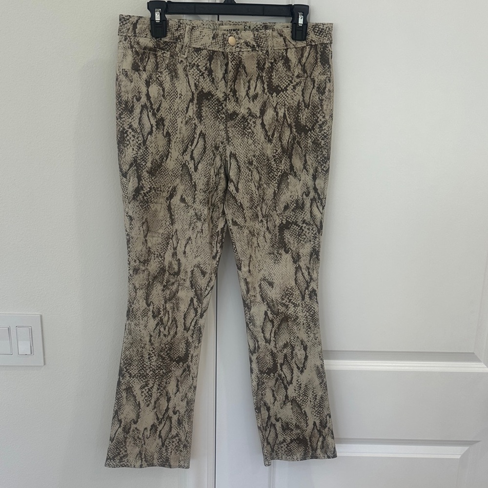 L'AGENCE Snake Print Pants